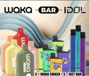 5 × WAKA SMASH + 5 × IGET BAR (PICK YOUR OWN FLAVORS) + 3 × IDOL 600