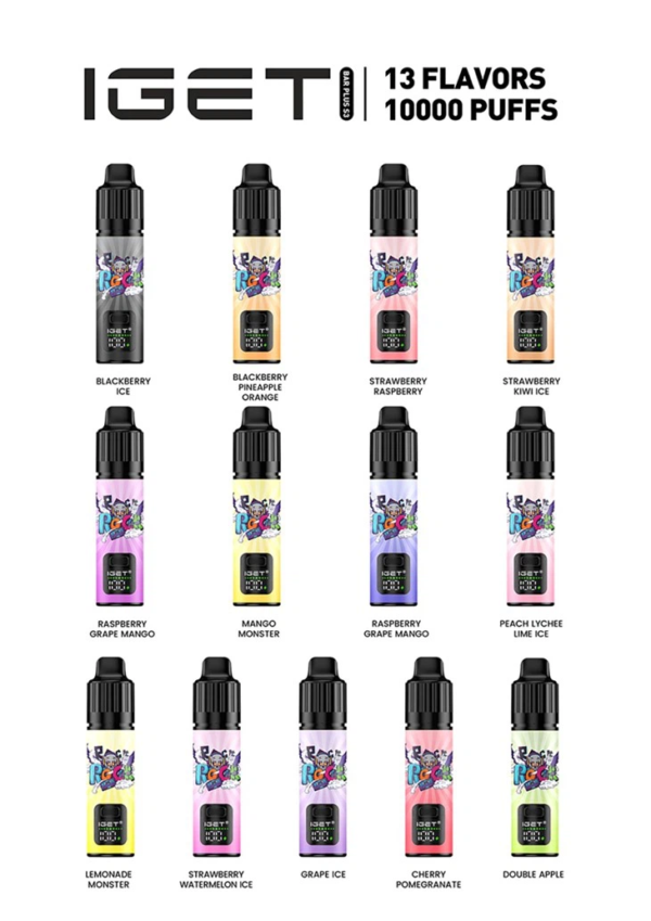 IGET Bar Plus S3 10000 Puffs Disposable Vapes