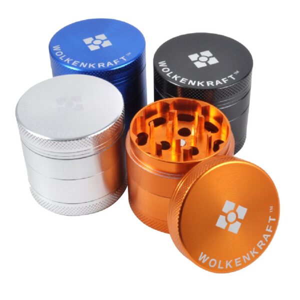 Wolkenkraft Aluminium Grinder 40mm – Silver