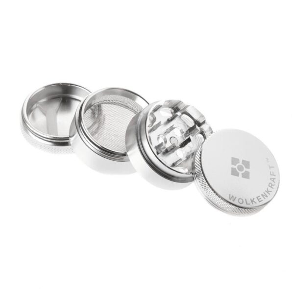 Wolkenkraft Aluminium Grinder 40mm – Silver